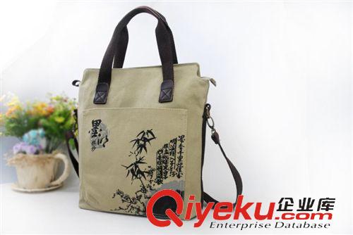 中國風(fēng)手提包/背包/Hand Bag 流行休閑百搭個性男士帆布包 2015秋冬新款手提包, hand bag原始圖片2