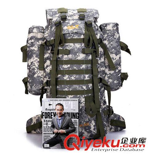 戶外迷彩、軍迷包 登山包戶外雙肩軍背包多功能男女防水大容量旅游旅行戰術背囊 80L