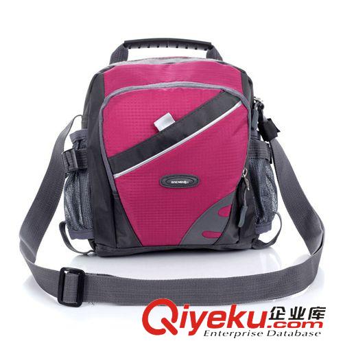 運動挎包、掛包 可印字休閑單肩尼龍小包斜跨男包潮戶外手提包包掛雙水壺運動包