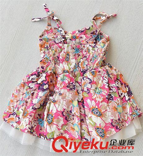 主打款 豪銘貝貝一件代發(fā)品牌韓版品質(zhì)童裝夏款新品 女童夏季吊帶連衣裙原始圖片3