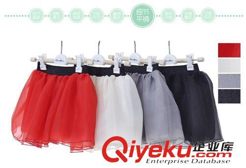 6.6清倉 童裝短裙 小辣椒夏裝歐根紗蓬蓬紗裙 公主半身裙子廠家批發(fā)原始圖片2