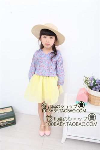 2015夏款（2) 童裝裙子2015夏款 夢幻喬其歐根紗蓬蓬紗裙 外貿(mào)半身童裙童裝批發(fā)原始圖片2