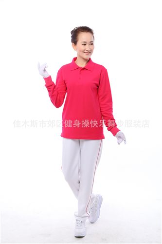 健身操長(zhǎng)袖套裝 運(yùn)動(dòng)套裝批發(fā) 廠家直銷(xiāo)女式健身套裝 純色運(yùn)動(dòng)休閑透氣防風(fēng)套裝