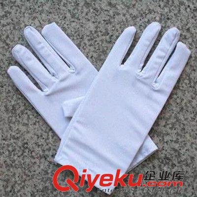 2015新品 工廠價氨綸高彈佳木斯健身操快樂舞步運動服配套專用白色禮儀手套