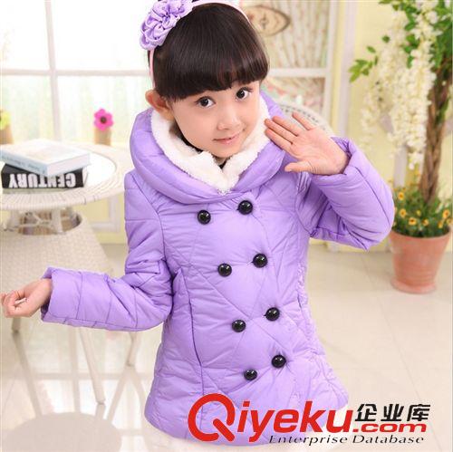 冬款 冬新款長款女童棉服棉襖兒童棉衣加厚韓版寶寶外套棉衣 一件代發原始圖片3
