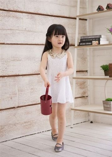 幼童專區 童裙夏款 亮片連衣裙 女童連衣裙 韓版中長款裙子 一件代發原始圖片3