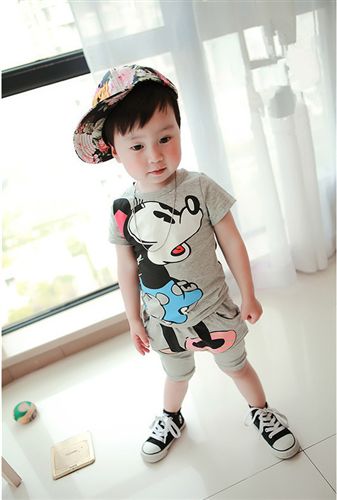 幼童專區 童裝2015新款男童套裝韓版寶寶衣服1-2-3-4-5歲小男孩子兒童夏裝原始圖片2