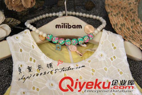 爆款推薦 童裙2015夏裝新品 女童甜美蝴蝶結鏤空收腰背心連衣裙 童裝批發
