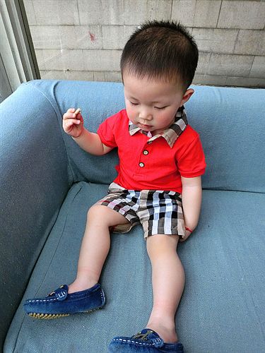 2015夏裝{dy}波 2015夏兒童套裝 B家格子套裝polo衫短袖短褲夏款套裝 品牌童裝