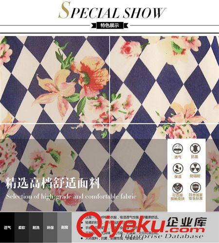 甜美韓版區 韓國實拍2015新款吊帶寬松雪紡上衣+修身短款時尚套裝批發62019