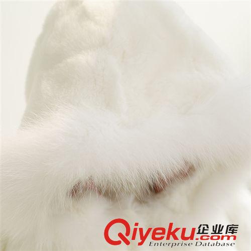 童皮草定制 特價 新款2015海寧進口獺兔中長款 彩色貉子毛 品牌童裝皮草外套原始圖片3