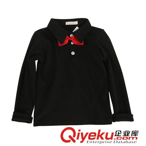 火拼爆款 2015春季新款 bb中小兒童裝 全棉打底衫長袖 男女寶寶翻領(lǐng)童T恤原始圖片2
