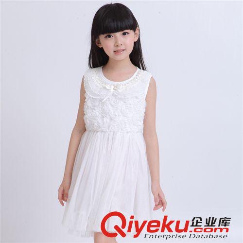 「夏裝」精品 2014夏季新款女童裝裙子兒童韓版背心紗裙寶寶鏤空吊帶裙廣東品質原始圖片3
