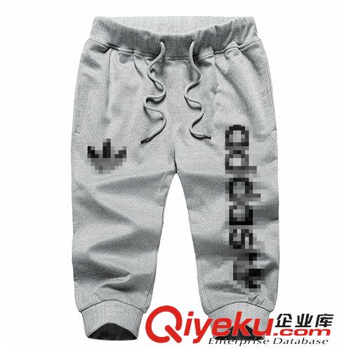 新品上架 夏季新款七分運動褲男 青少年收腿純棉7分褲 男士寬松收口褲原始圖片2
