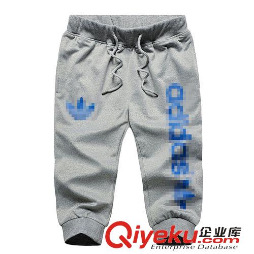 新品上架 夏季新款七分運動褲男 青少年收腿純棉7分褲 男士寬松收口褲原始圖片3