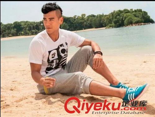 男士T恤 2015男士短袖彭于晏同款 夏季新款純棉T恤男短袖T恤F81146 F81145原始圖片2