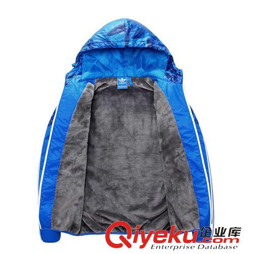 棉衣 加厚外套  2015秋冬新品 男士外套加絨加厚防寒運動棉衣外套 -F69825原始圖片3