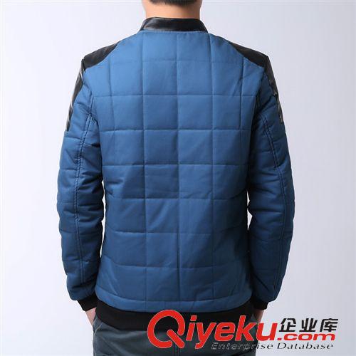 休閑服 夾克衫 風(fēng)衣 2015秋冬新品海瀾之家男士外套修身款時(shí)尚拼接休閑男裝夾克韓版潮原始圖片3