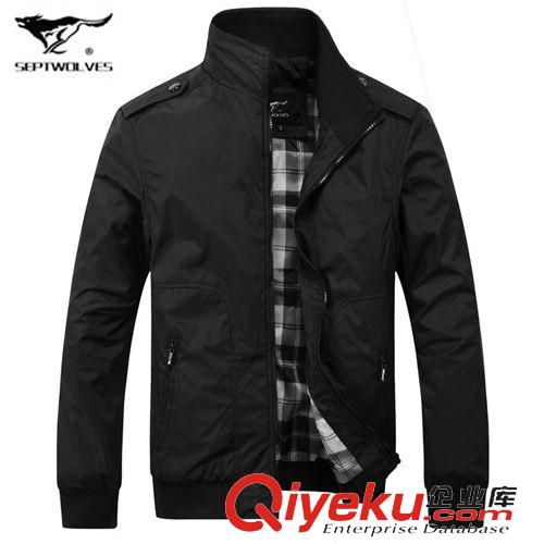 休閑服 夾克衫 風(fēng)衣 2015秋冬新品海瀾之家男士外套修身款時(shí)尚拼接休閑男裝夾克韓版潮