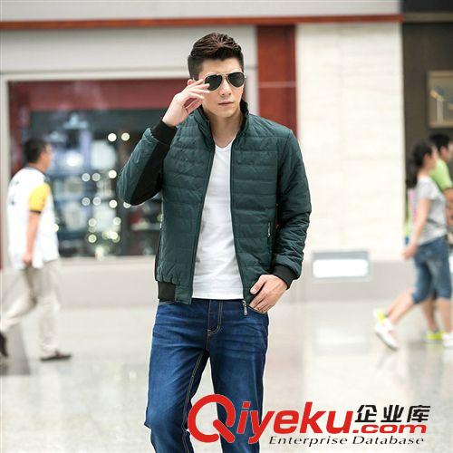 休閑服 夾克衫 風衣 cmlziua春秋款男士夾克時尚休閑外套韓版修身立領大碼茄克衫-6368原始圖片2