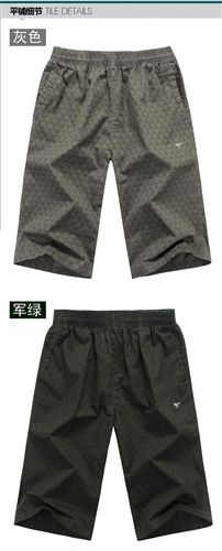 男士休閑褲 運動褲 新款男裝休閑褲 時尚修身七分褲男 純棉 男式休閑褲 夏裝男褲原始圖片3