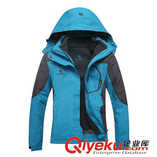 戶外 戶外沖鋒衣女款防水透氣三合一抓絨兩件套登山出游必備－8892原始圖片2