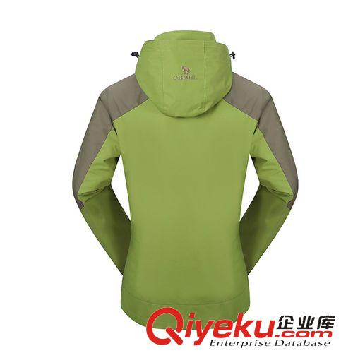 戶外 情侶款外沖鋒衣防水透氣三合一抓絨兩件套登山出游必備－8898女款原始圖片2