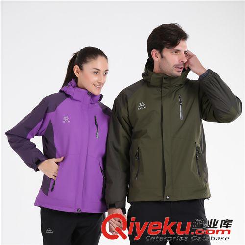 戶外 情侶款戶外沖鋒衣防水透氣三合一抓絨兩件套登山出游必備-7380原始圖片2