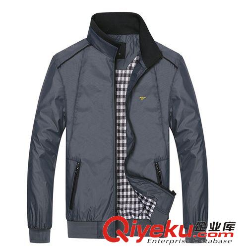 男裝品牌 2015秋冬新品 男士運動夾克 商務休閑立領外套韓版男裝 －F-311原始圖片3