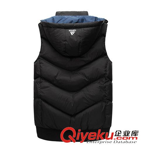 男裝品牌 2015冬季兩面穿馬甲 品牌運(yùn)動男裝  批發(fā)休閑加厚男式馬甲原始圖片2
