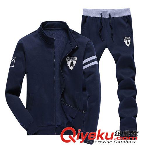 長袖套裝 批發供應春秋情侶運動套裝男長袖運動服套裝女運動休閑褲