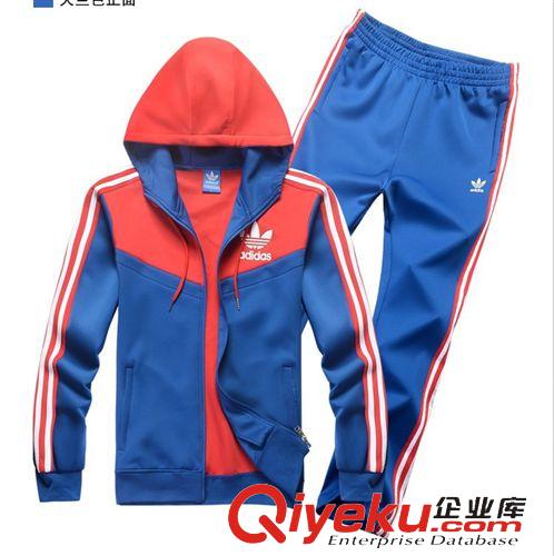 長(zhǎng)袖套裝 一件代發(fā) 春秋男士休閑運(yùn)動(dòng)長(zhǎng)袖套裝拼色連帽品牌運(yùn)動(dòng)服衛(wèi)衣套裝