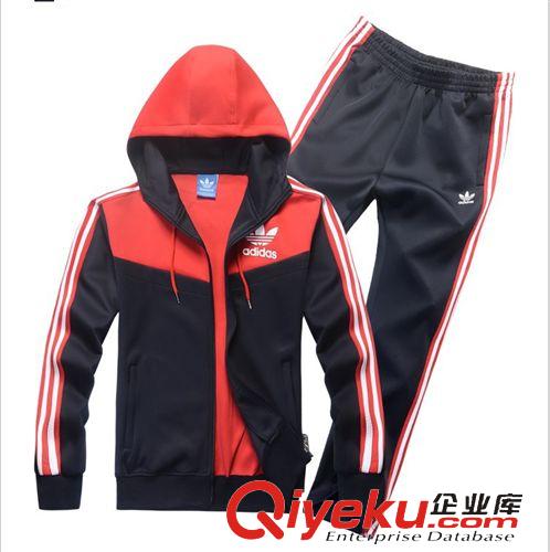 長(zhǎng)袖套裝 一件代發(fā) 春秋男士休閑運(yùn)動(dòng)長(zhǎng)袖套裝拼色連帽品牌運(yùn)動(dòng)服衛(wèi)衣套裝