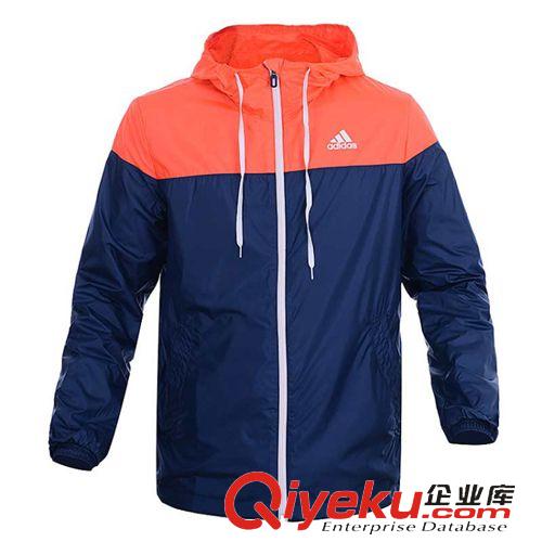 風衣夾克 一件代發 男士運動品牌風衣休閑連帽薄款夾克外套男裝批發281