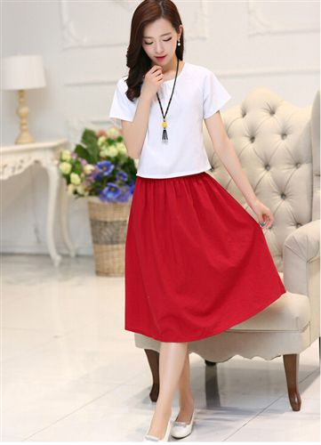 女士休閑套裝  2015新款夏裝棉麻連衣裙時尚大碼女裝文藝亞麻兩件套裝裙