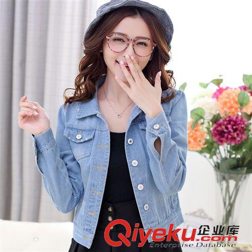 牛仔系列 韓國(guó)爆款超好質(zhì)量翻領(lǐng)牛仔上衣 時(shí)尚百搭牛仔外套優(yōu)質(zhì)版批發(fā)原始圖片3