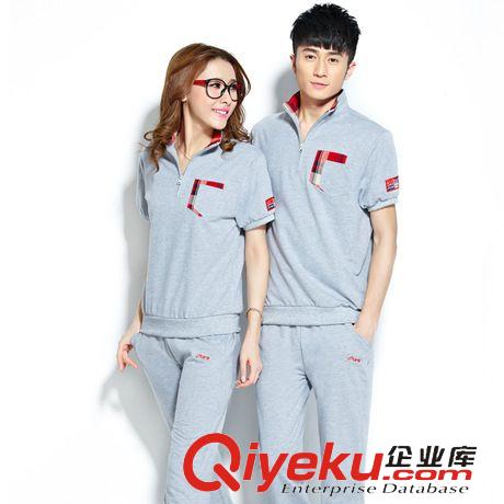 熱銷 火爆春秋夏季學(xué)生班服純棉短袖套裝休閑時(shí)尚男女士情侶套裝運(yùn)動(dòng)服原始圖片2
