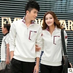 熱銷 春夏秋季新款純棉情侶套裝時(shí)尚男士運(yùn)動(dòng)服女大碼休閑套裝學(xué)生班服原始圖片3