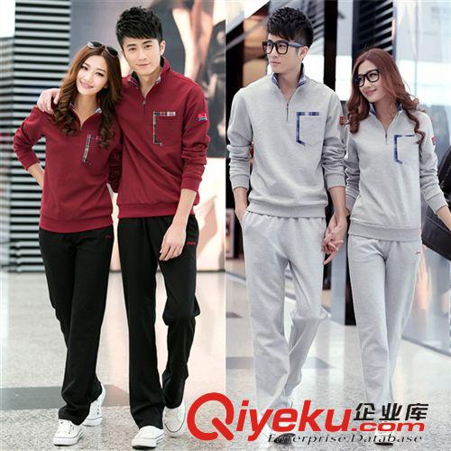 2015新款情侶裝/親子裝 2015春夏季新款純棉休閑班服韓版情侶套裝男女學(xué)生運(yùn)動(dòng)套裝三件套