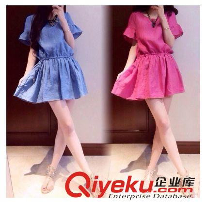 2015新款棉麻產(chǎn)品 原創(chuàng)文藝2015新款女裝棉麻上衣 純色亞麻t桖女短袖寬松小清新t恤