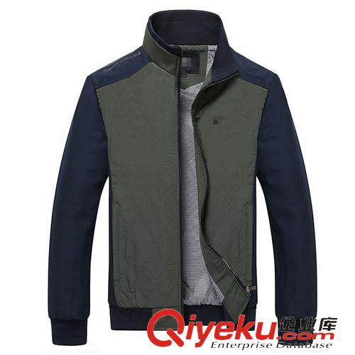 品牌夾克 2014爆款秋裝男裝薄款時尚立領(lǐng)夾克 青年商務(wù)休閑男裝夾克男 批發(fā)原始圖片2