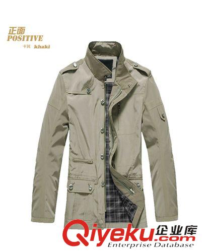 品牌夾克 2015春秋新款男式夾克 男裝中長款休閑茄克 百搭舒適男士外套批發(fā)原始圖片3