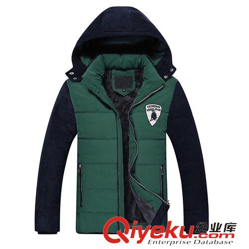 新款棉衣 2014秋冬棉服批發(fā)加厚保暖男士棉衣外套 男裝時尚韓版外套加厚原始圖片3