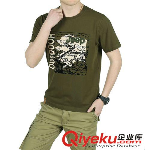 爆款推薦 夏季圓領T恤男 休閑男款短袖t恤 zp專柜純棉T恤衫 戰地吉普代發