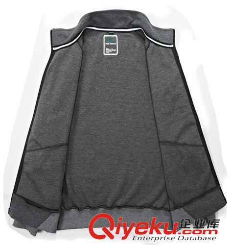 男夾克外套 中老年男裝秋冬外套棒球服長袖保暖滌棉休閑男士翻領(lǐng)衛(wèi)衣代發(fā)