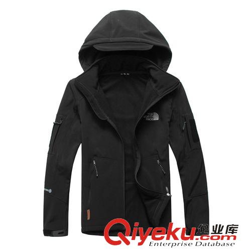戶外沖鋒衣褲 2015新款戶外沖鋒衣男 滑雪抓絨加厚防風(fēng)防寒外套保暖登山服大碼