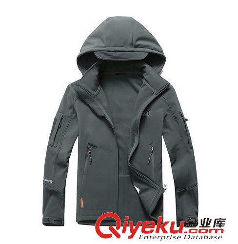 戶外沖鋒衣褲 2015新款戶外沖鋒衣男 滑雪抓絨加厚防風(fēng)防寒外套保暖登山服大碼