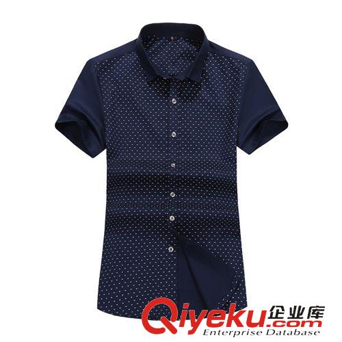 靚仔裝 廠(chǎng)家伙拼男士短袖襯衫2015夏季時(shí)尚潮男休閑純棉青少年短袖代發(fā)