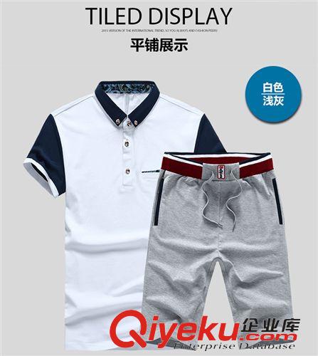 運動套裝 廠家伙拼情侶套裝9818男女夏季短袖短褲休閑衛衣運動服中學生套裝