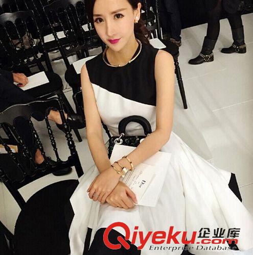 連衣裙 2015夏季新款韓國修身無袖波西米亞連衣裙時尚沙灘裙雪紡長女
